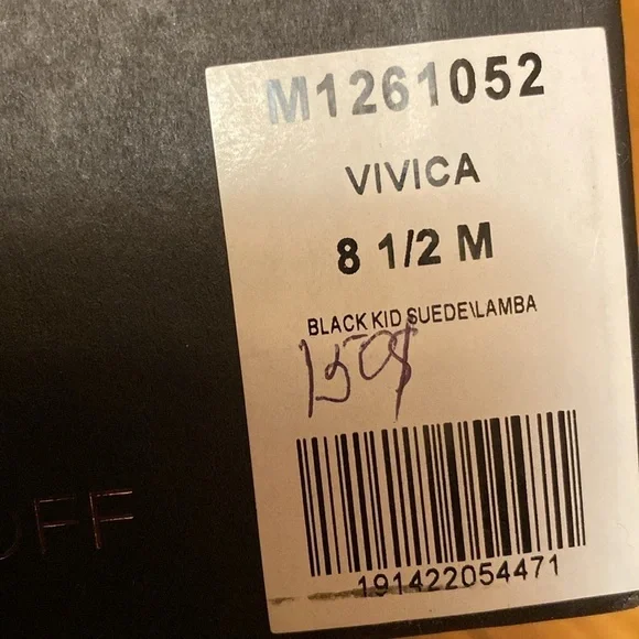 REBECCA MINKOFF | Vivica Black Suede Ballet Flats Studded Harness Women Size 8,5 - Picture 5 of 5